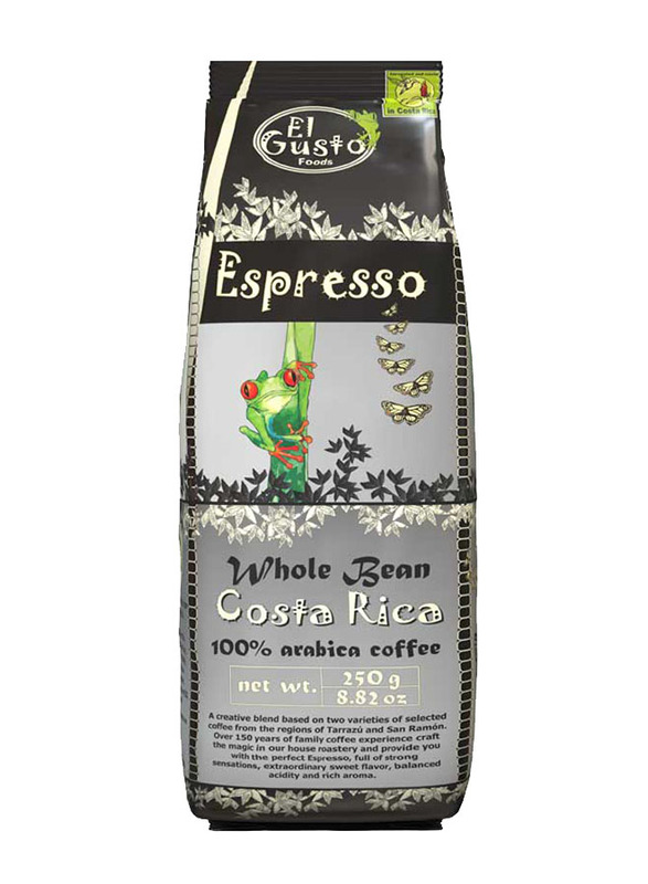 El Gusto Espresso Whole Bean Coffee, 250g