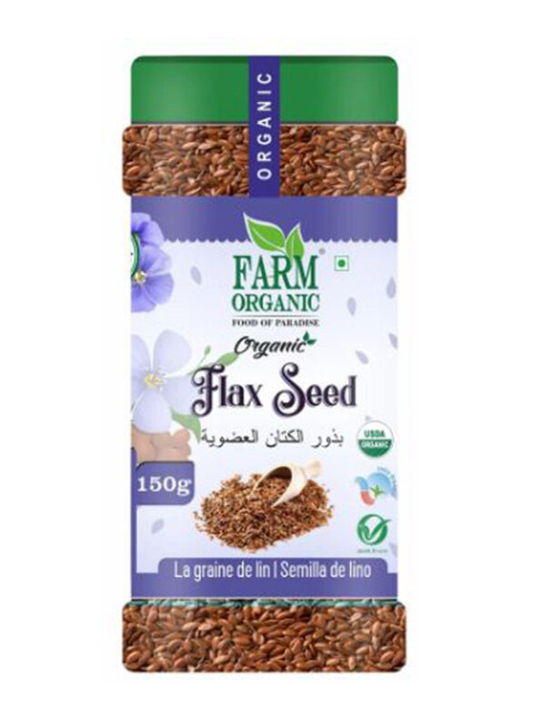 

Farm Organic Gluten Free Flax Seeds, 150g