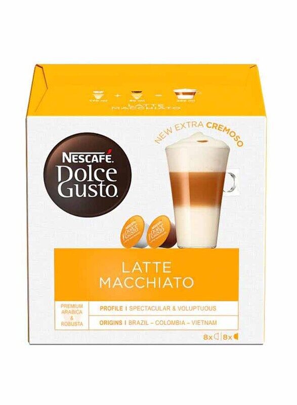 

Nescafe Dolce Gusto Latte Macchiato Coffee Pods, 16 Capsules, 183g