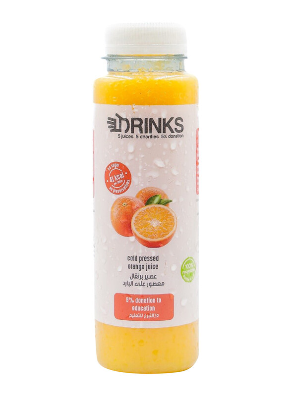 

5Drinks Cold Pressed Orange Juice, 250ml