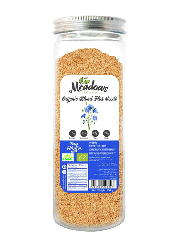 

Meadows Organic Blond Flax Seeds, 500g