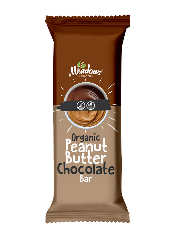 

Meadows Organic & Gluten Free Peanut Butter Chocolate Bar, 40g