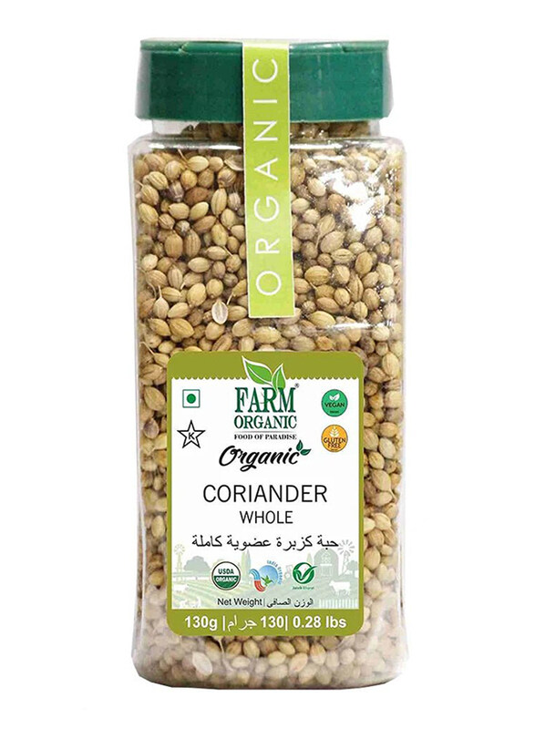 

Farm Organic Gluten Free Coriander Whole, 130g