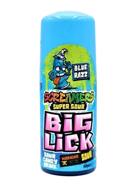

Zed Candy Blue Razz Screamers Big Lick Sour Candy Drink, 60ml