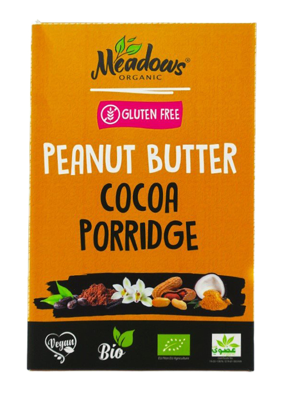 Meadows Organic Peanut Butter Cocoa Porridge, 60g