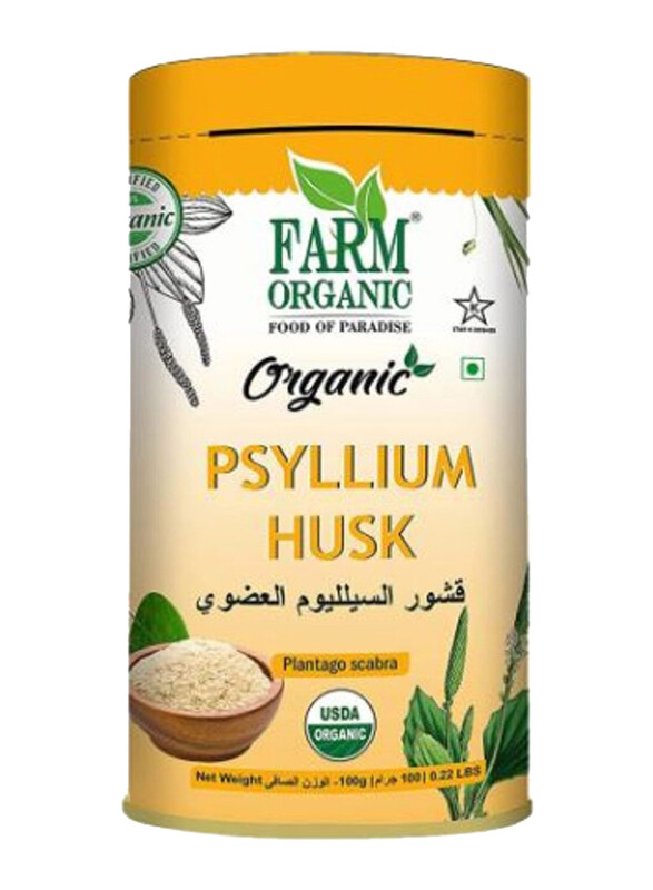 

Farm Organic Gluten Free Psyllium Husk, 100g