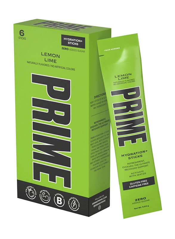 

Prime Hydration Zero Sugar Lemon Lime Sticks, 6 Sticks