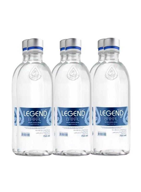 

Legend Baikal Still Natural Mineral Water in Glass Bottle, 6 x 750ml