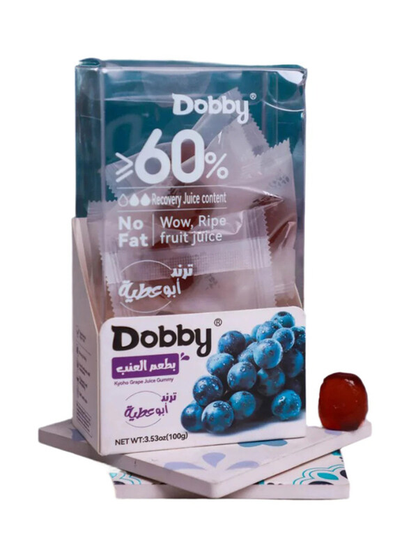

Dobby Kyoho Gummy Soft Candy with Grape Juice, 100g
