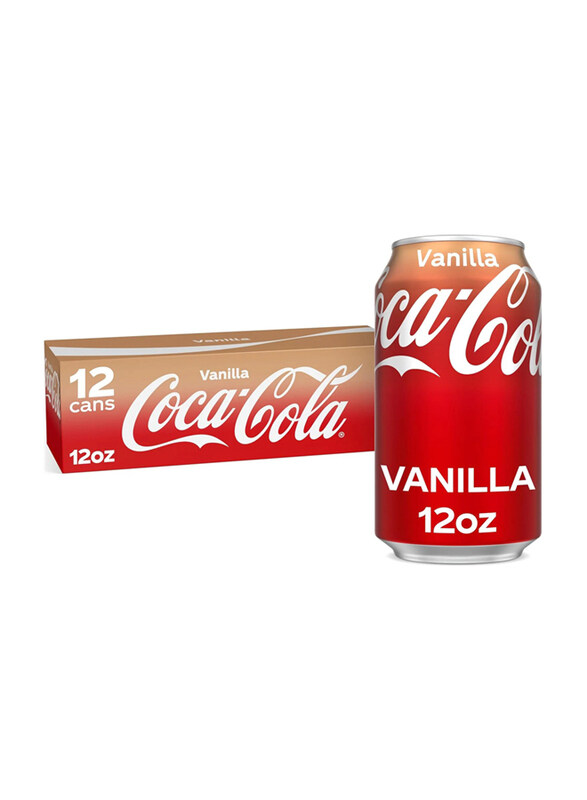 

Coca Cola Soft Drink Can Set with Vanilla Flavour, 12 x 355ml