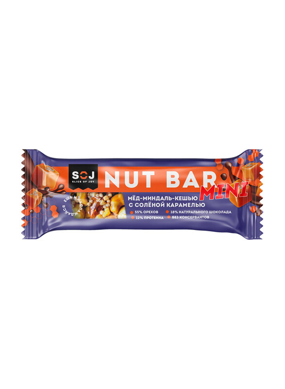 

SOJ Mini Nut Bar Almond & Cashew with Honey, 30g