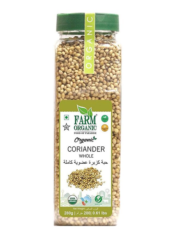 

Farm Organic Gluten Free Coriander Whole, 280g