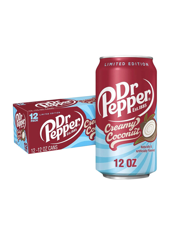 

Dr Pepper Creamy Coconut Drink Can Set, 12 x 355ml