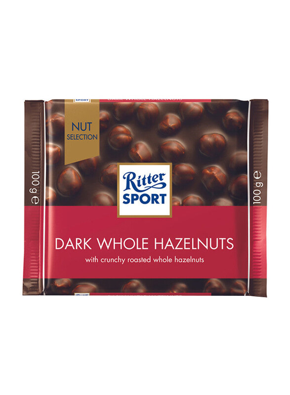 

Ritter Sport Dark Whole Hazelnuts Chocolate, 100g