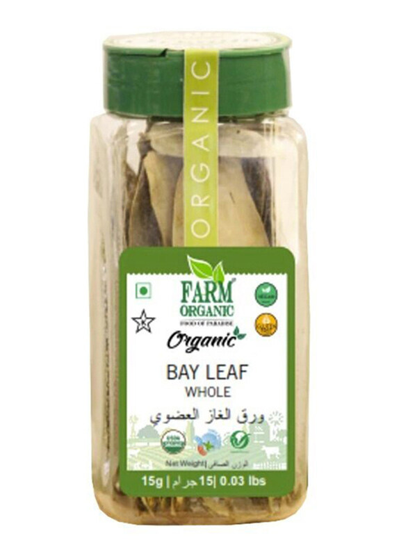 

Farm Organic Gluten Free Bay Leaf Whole, 15g