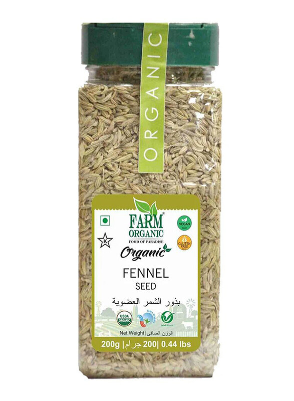 

Farm Organic Gluten Free Fennel Seeds, 200g