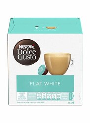 Nescafe Dolce Gusto Flat White Coffee, 16 Capsules x 6.3g