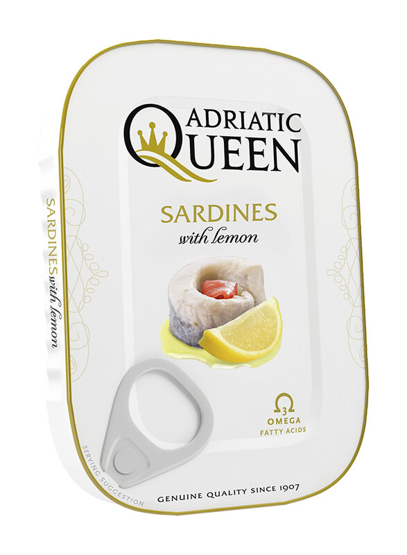 

Adriatic Queen Sardines in Vegetable Oil With Lemon, 105g