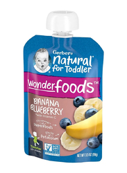 Gerber Banana Blueberry Toddler, 12+ Months, 99g