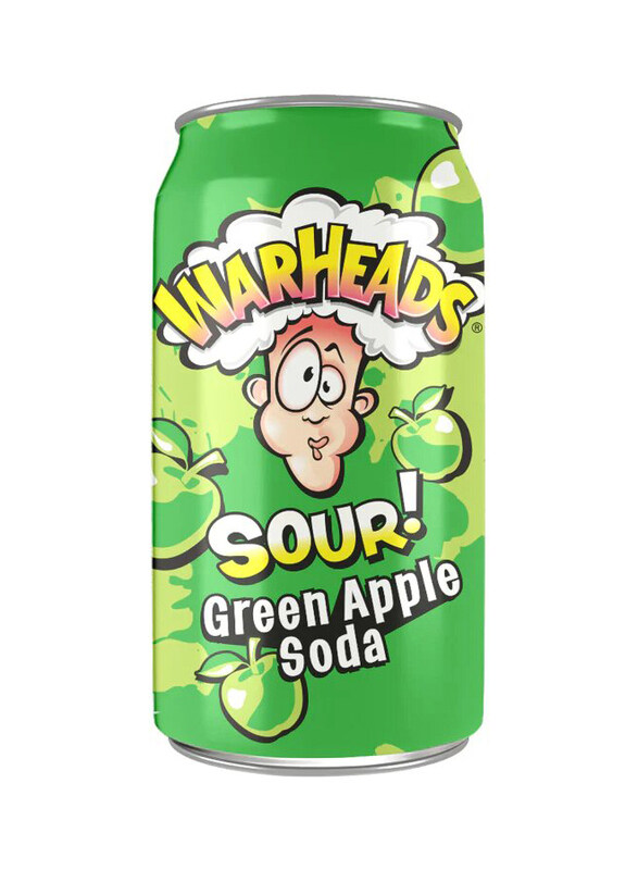 

Warheads Sour Green Apple Soda, 355ml