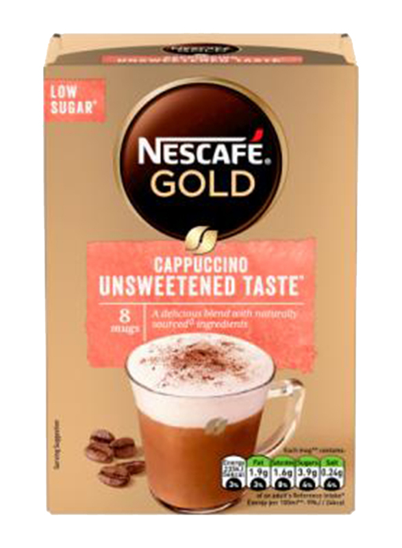 

Nescafe Gold Cappuccino Unsweetened Instant Coffee, 8 x 14.2g