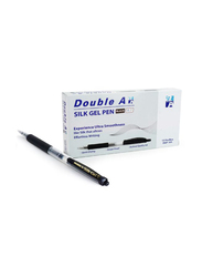 Double A 12-Piece Silk Gel Pen Set, 0.7mm, DGP-107, Black
