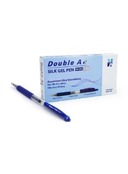 Double A 12-Piece Silk Gel Pen Set, 0.7mm, Blue