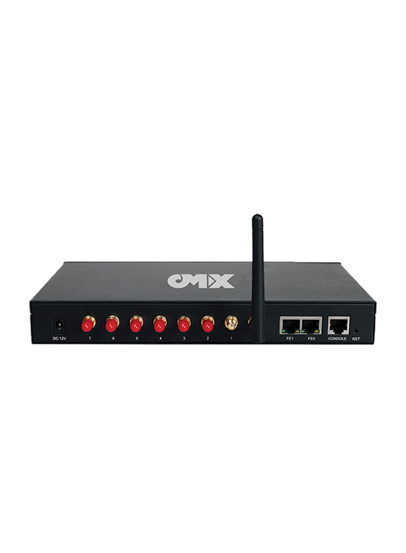 OMX 8-Ports SIP GSM IP Gateway OM-GW2000E-8G, Black