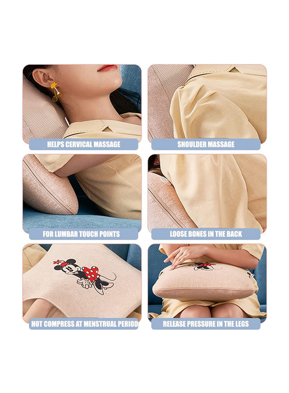 Rotai Disney Co- Branded Multi Function Kneading Massage Pillow, Pink