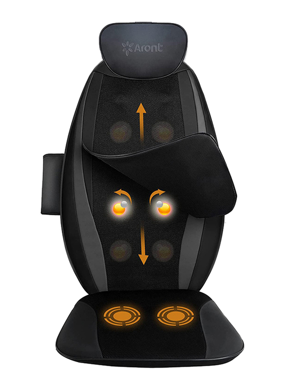 Rotai Beautiful Angel Foot & Calf Massager, RT1889, Black + Rotai Shiatsu Back Massage Cushion with Heat, RT2506, Black