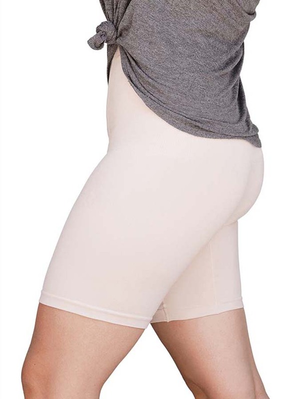 Mums & Bumps Blanqi Postpartum Belly Support Shorts for Girl, Small, Nude Beige
