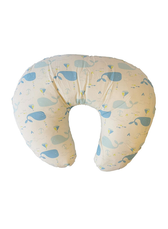 

Mums & Bumps Whale Dreamgenii Nursing Breastfeeding Pillow, White