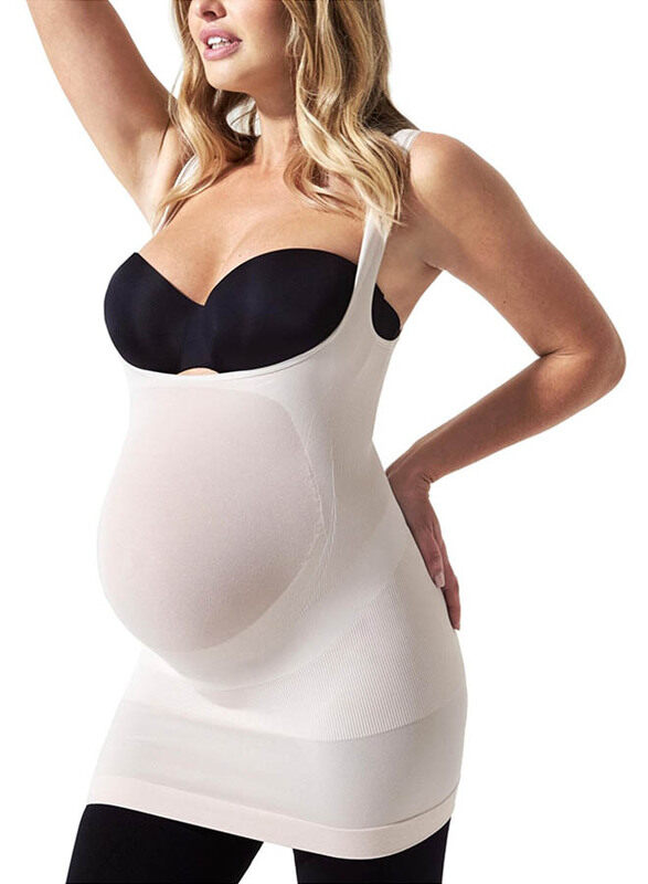 

Mums & Bumps Blanqi Maternity Underbust Belly Support Tank for Women, Medium, Nude Beige