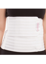 Mums & Bumps Gabrialla Breathable Medium Support Abdominal Binder, White, Extra Large