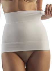 Mums & Bumps Gabrialla Seamless Milk-Fiber Body Shaping Abdominal Binder, Ivory, Medium