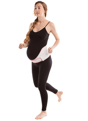 Mums & Bumps Gabrialla Maternity Belt for Active Mom, White, Large