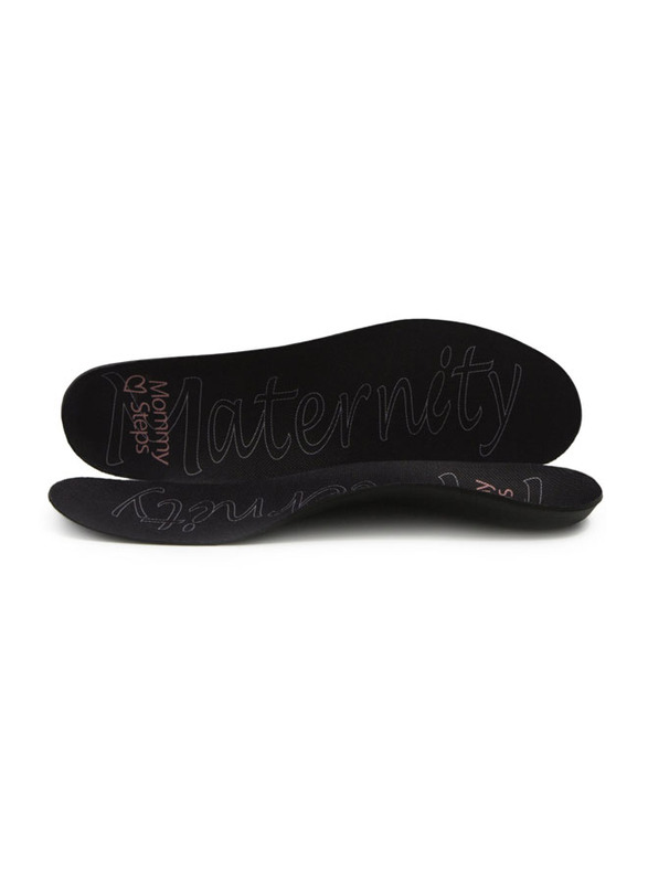 Mums & Bumps MommySteps Casual & Flats Style Maternity Insoles, Black, US 6.5-7 (EUR 37)