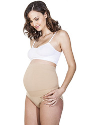 Mums & Bumps Gabrialla Milk-Fiber Maternity Support Briefs, Beige, Large