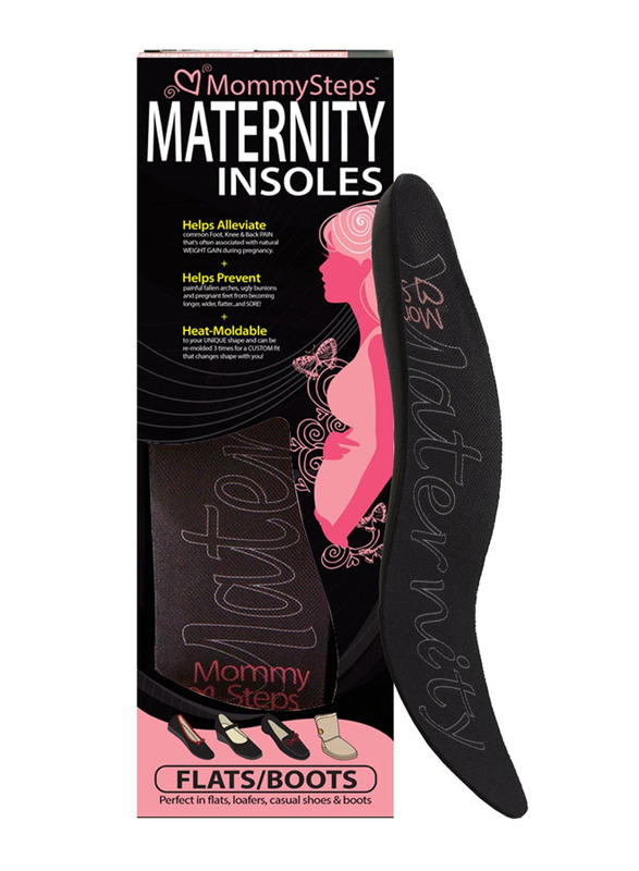 Mums & Bumps MommySteps Casual & Flats Style Maternity Insoles, Black, US 10.5-11 (EUR 41)