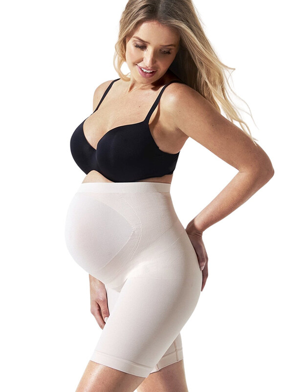 

Mums & Bumps Blanqi Maternity Belly Support Shorts for Girl, Small, Nude Beige