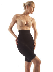 Mums & Bumps Gabrialla Seamless Milk-Fiber Body Shaping High Waist Shorts, Small, Black