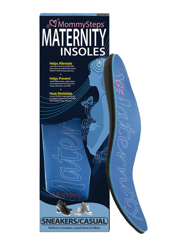Mums & Bumps MommySteps Athletic & Active Style Maternity Insoles, Blue, US 8.5-9 (EUR 39)