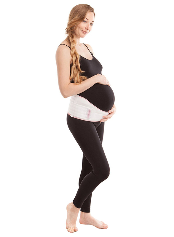 Mums & Bumps Gabrialla Medium Support Maternity Belt, White, Small