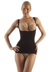 Mums & Bumps Gabrialla Seamless Body Shaping Open Bust Vest, Black, Double Extra Large