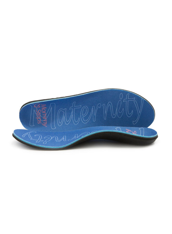 Mums & Bumps MommySteps Athletic & Active Style Maternity Insoles, Blue, US 7.5-8 (EUR 38)