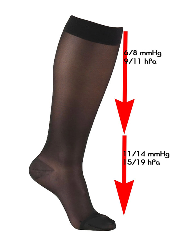 Mums & Bumps Mamsy Compression Knee Socks, Black, Extra-Large