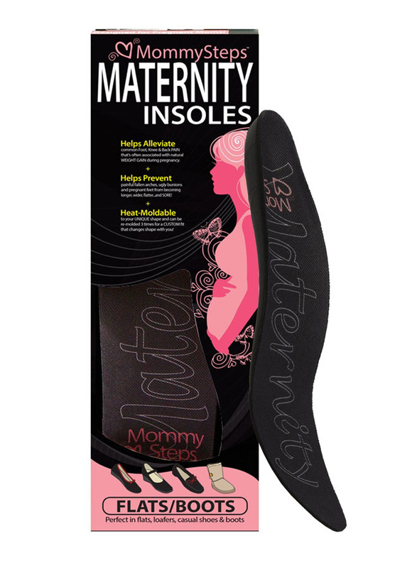 Mums & Bumps MommySteps Casual & Flats Style Maternity Insoles, Black, US 9.5-10 (EUR 40)