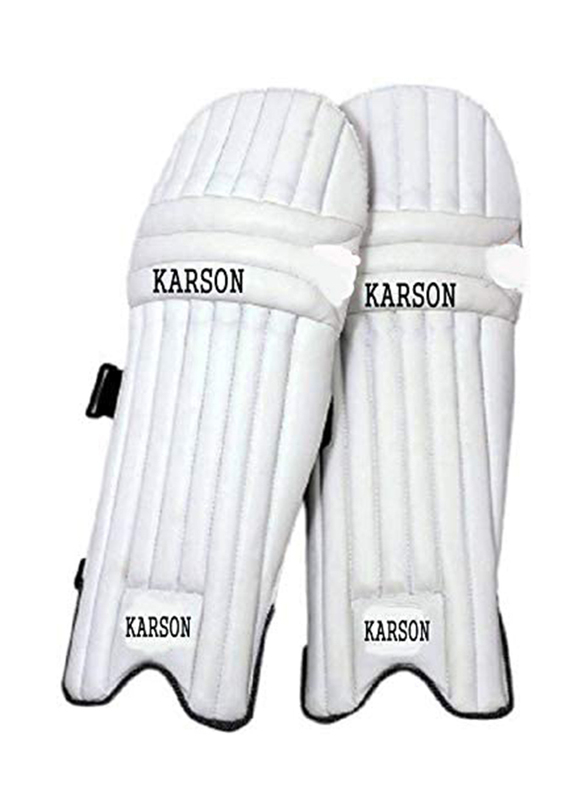 Karson Batting Leg Pad for Kids, White