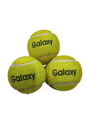 Galaxy Heavy Duty Cricket Tennis Ball Set, 4 Pieces, Yellow