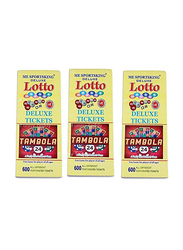Funny Teddy 1800-Piece Tambola Tickets, Multicolour